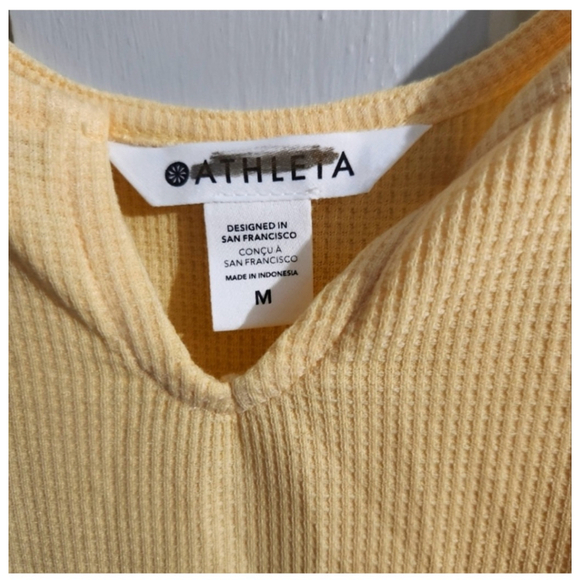 Athleta Casual Lounge Tank Top Size M Yellow - Picture 6 of 9